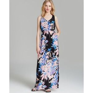 Yumi Kim Black Floral Molly Cutout Maxi Dress